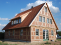 Ein schönes Fachwerkhaus mit hellem Eichenholz in Fuhrberg