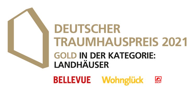 Sieger Deutscher Traumhauspreis 2021, Gold in der Kategorie Landhäuser